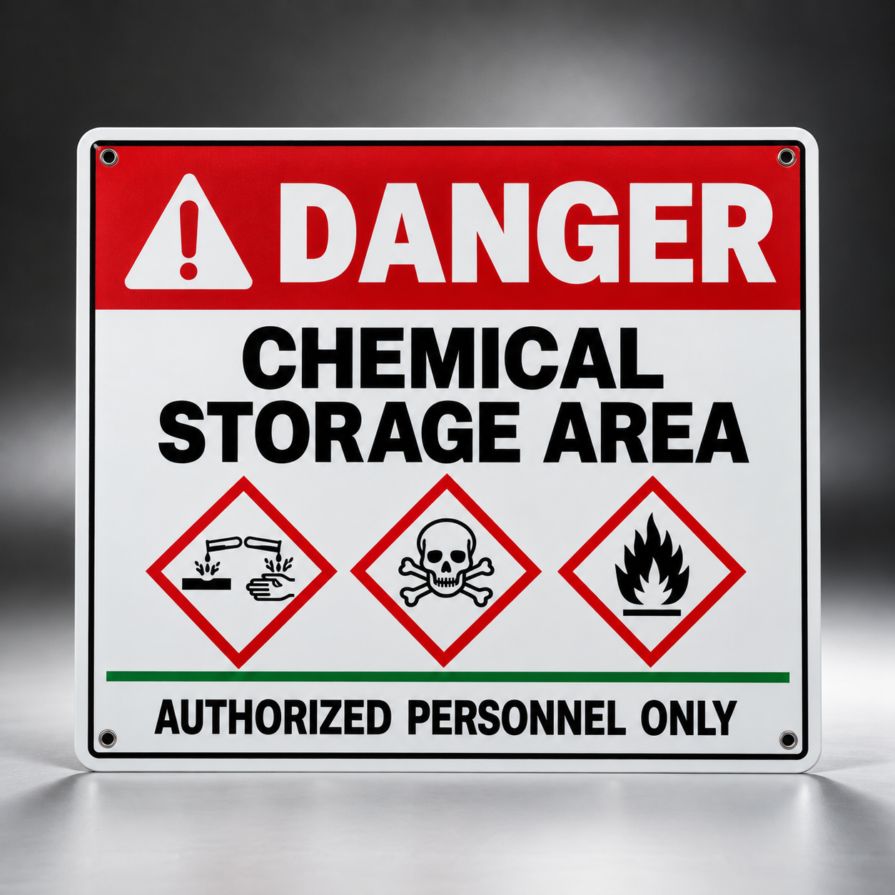 aabo-chemical-storage-sign Chemical Storage Area Safety Sign - Image 1
