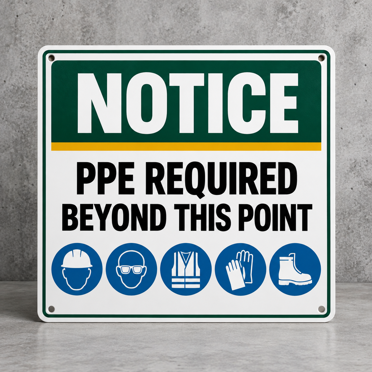 aabo-ppe-required-sign PPE Required Beyond This Point Sign - Image 1
