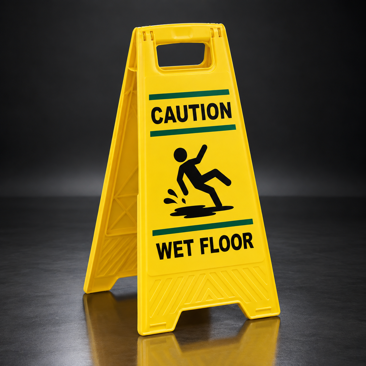 aabo-wet-floor-stand Caution Wet Floor Folding Stand - Image 1